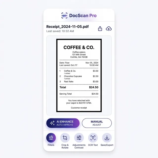 DocScanner Plus UI