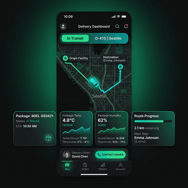 Last Mile Tracker UI